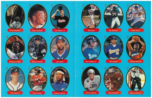 1993 COLLECTORS CHRONICLE MAGAZINE Rare COMPLETE 24 CARD UNCUT SHEET SET - Foto 3 di 7