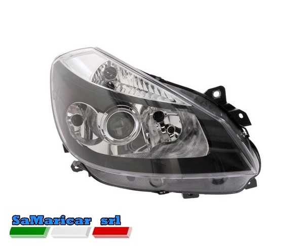 Faro Anteriore Destra Parabola Nera FüR Renault Clio 09/2005 7701061076-image