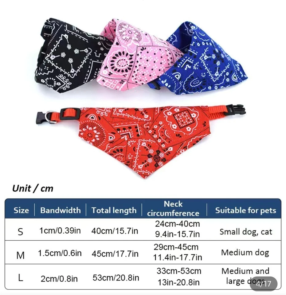 Atrapa de liberación rápida para cuello bandana. Cuello ajustable para cachorro mascota perro gato. Ropa Foto 4 de 4