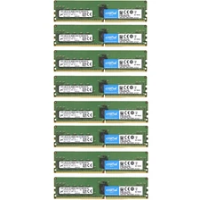 Crucial 128GB 8X16GB 2933MHz DDR4 PC4-23400 ECC Registered Memory CT16G4RFD8293
