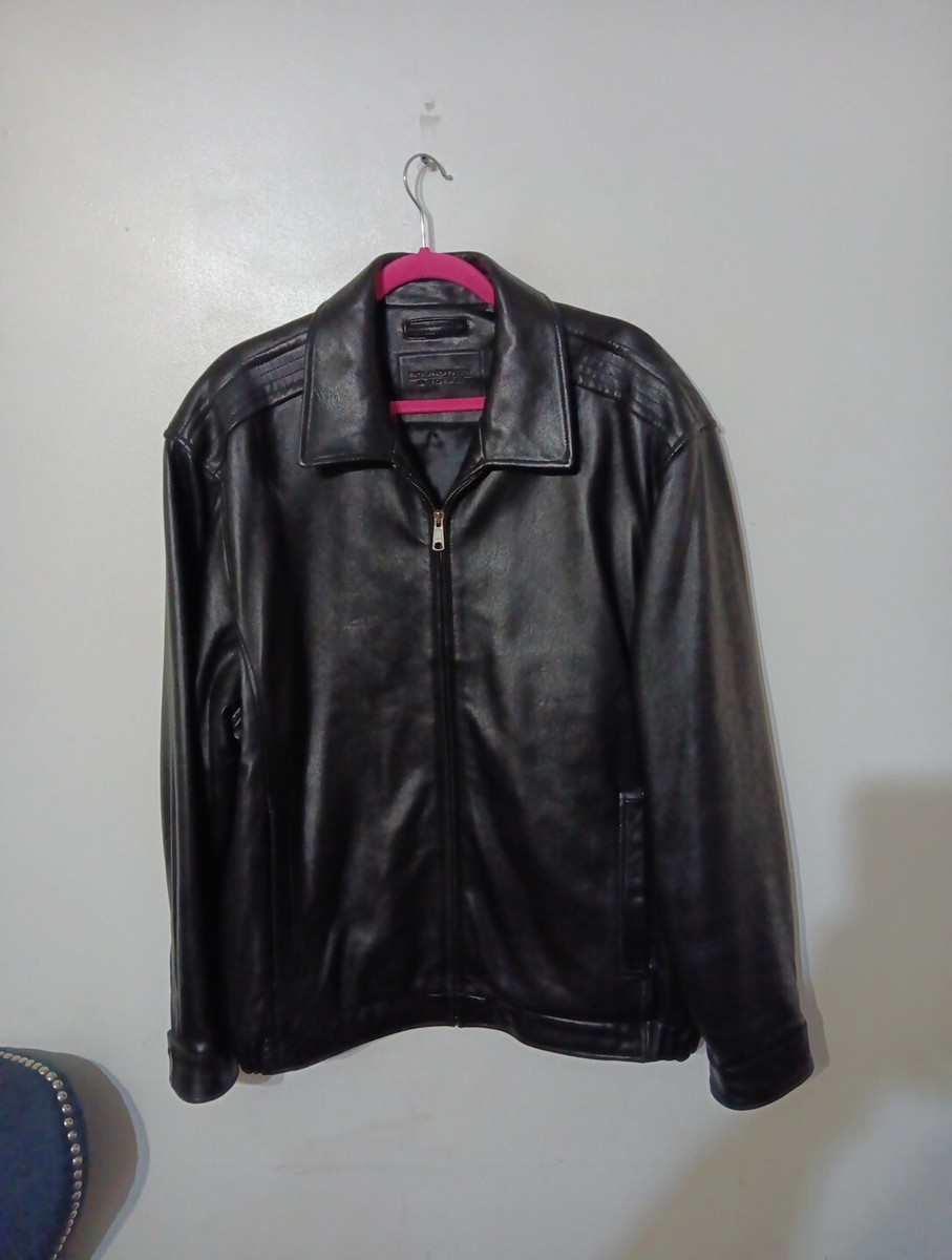 ROUNDTREE&YORK Rambskin leather Jacket