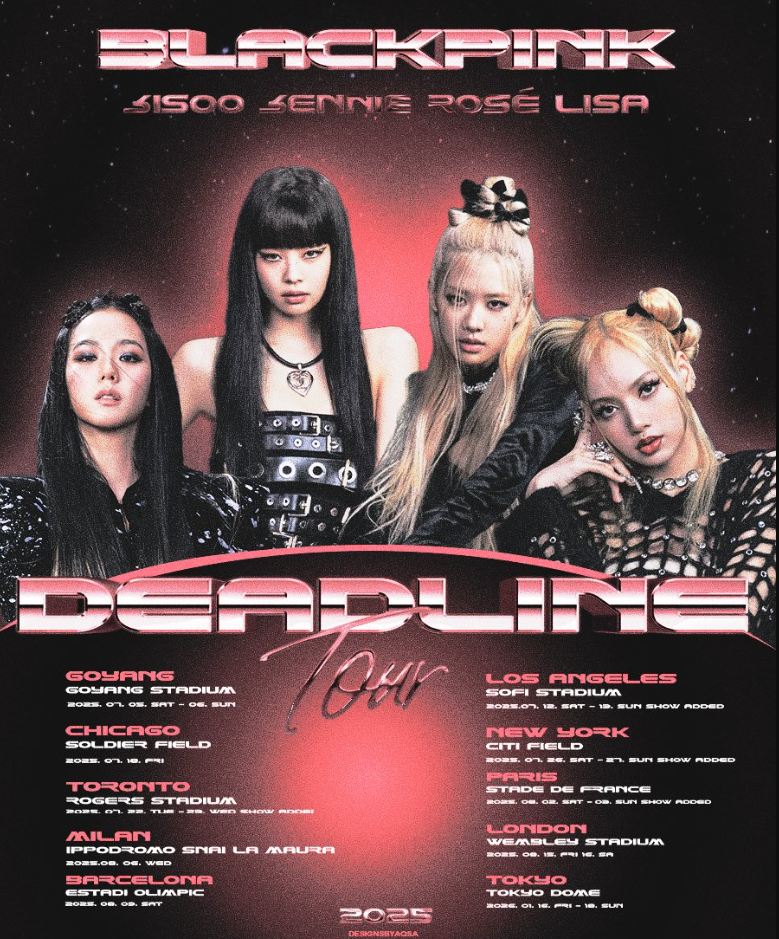 Blackpink Deadline Tour 2025 Poster, gift fans | eBay