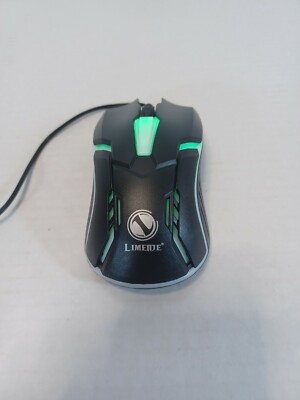 Limeide 3D Optical USB Gaming Mouse Rainbow RGB Tested Working