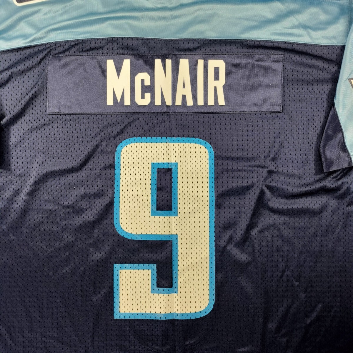 Tennessee Titans Steve McNair 1999 Navy Throwback Retired Player