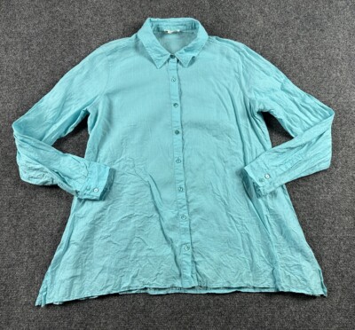 eileen fisher button down shirt