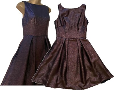 Womens COAST Dress Copper Blue Tone Shimmer Skater Lined PARTY 129 50% OFF SALE | eBay Womens COAST Dress Copper Blue Tone Shimmer Skater Lined PARTY 129 50% OFF SALE | eBay
