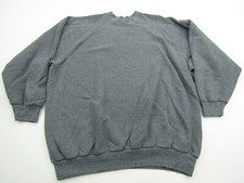 VINTAGE Fruit Of The Loom Sweatshirt Ladies 2XL Gray Blank Retro Activewear