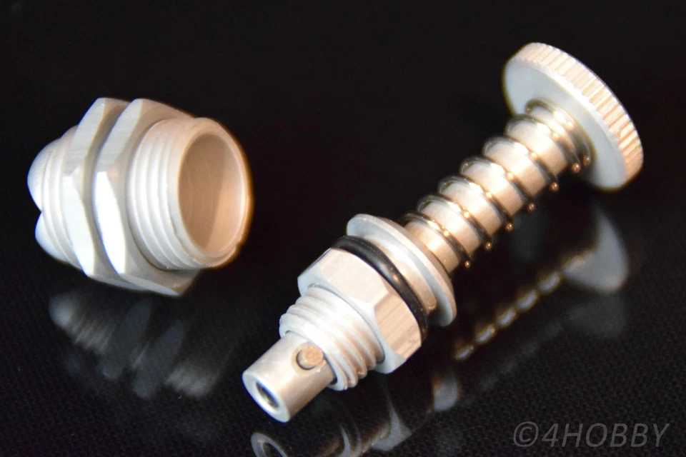 Boot Tankstutzen Verbrenner Alu CNC Motorboot Tankdeckel Boot Tank Methanol RC - Bild 3 von 3