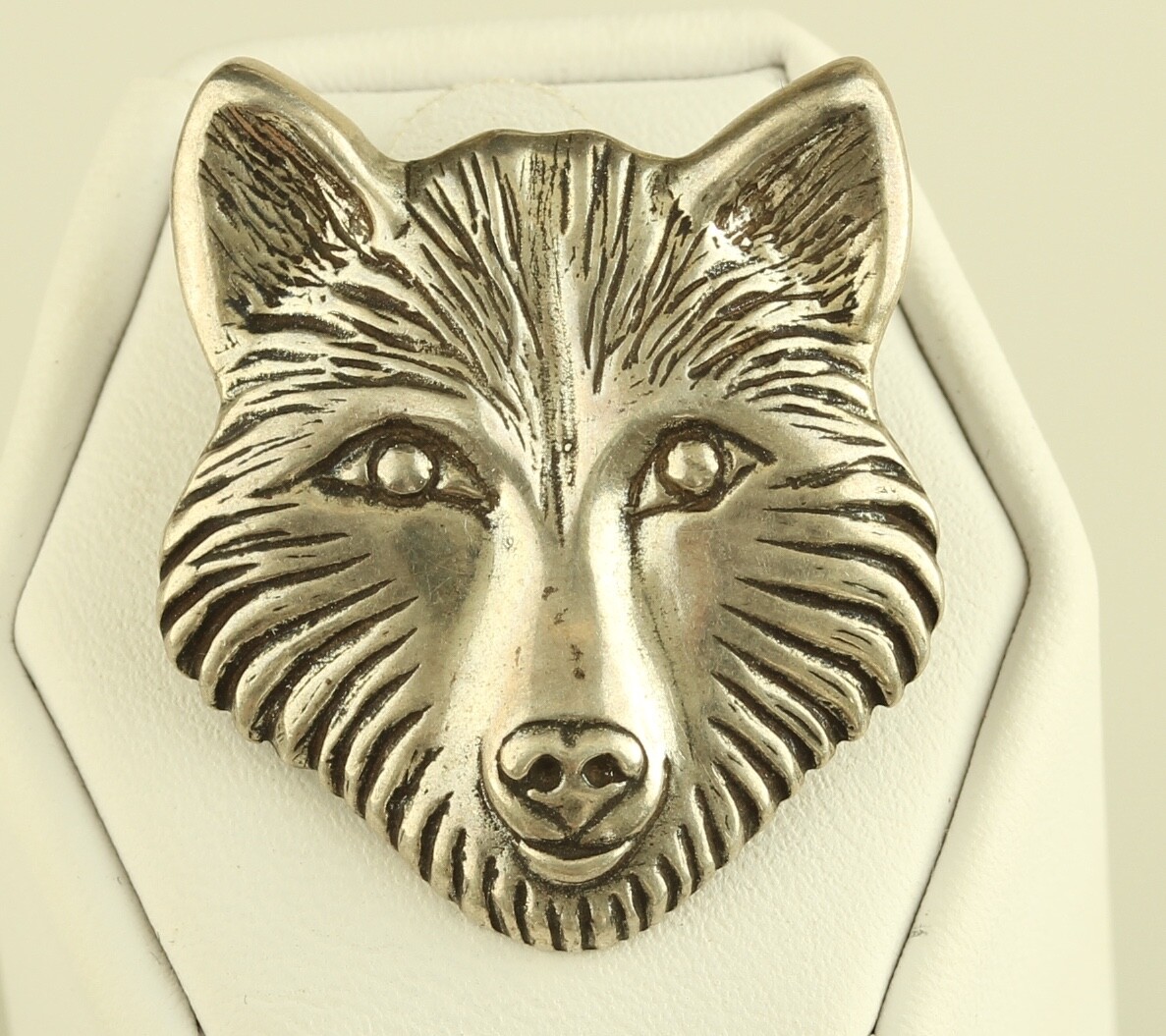 Antique Sterling Silver Wolf Head Design Pendant For Men eBay