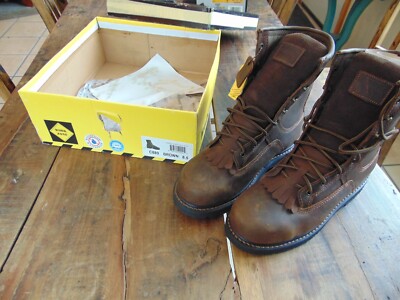WORK ZONE Men's 8''  Toe Waterproof Work Boot Brown - C880, Brown size 8.5