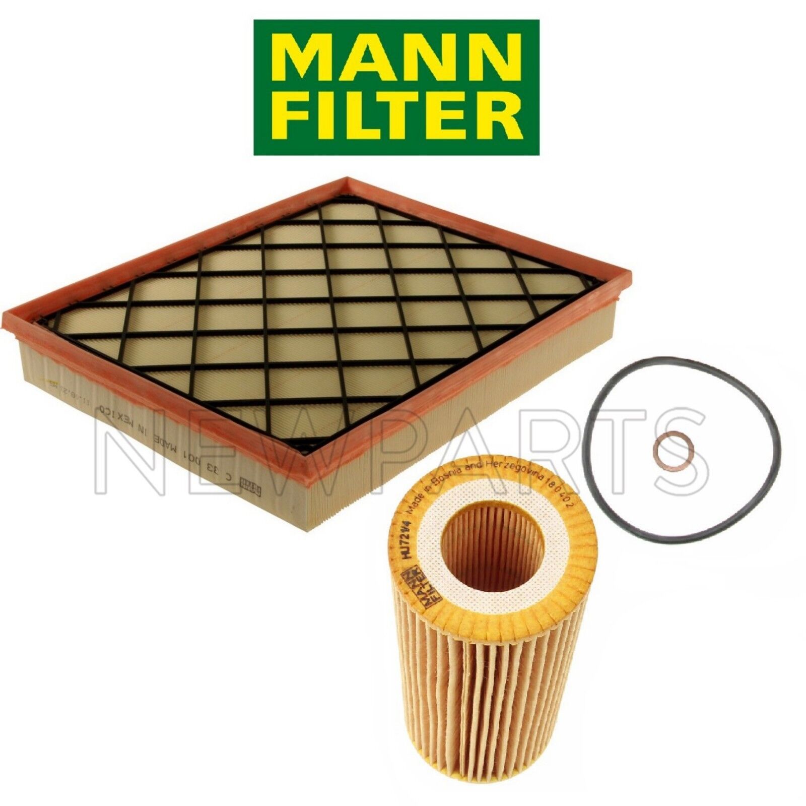 For Set of Air & Engine Oil Filters OEM Mann for BMW E70 X5 xDrive35d 09-13