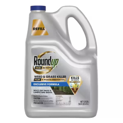 Roundup 1.25 Gal. Dual Action Weed and Grass Killer Plus 4-Month Preventer Refil