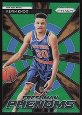 2018-19 Panini Prizm Basketball Freshman Phenoms Green Prizm Kevin Knox RC #17