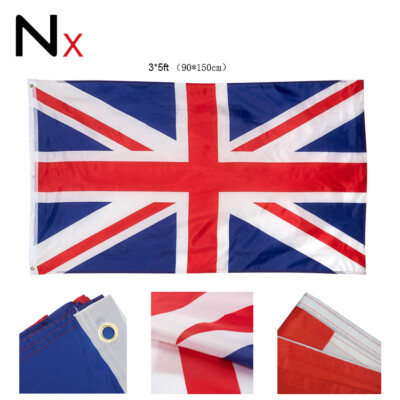 5 x 3 Fuß große Union Jack Flagge Großbritannien Stoff Polyester GB Sport UK BRANDNEU