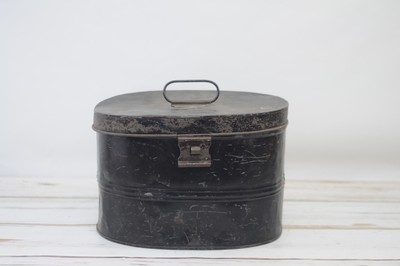 metal hat box