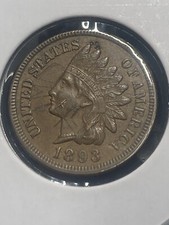 1893 Indian Head Cent - AU+ Details - As Shown! (#0744)