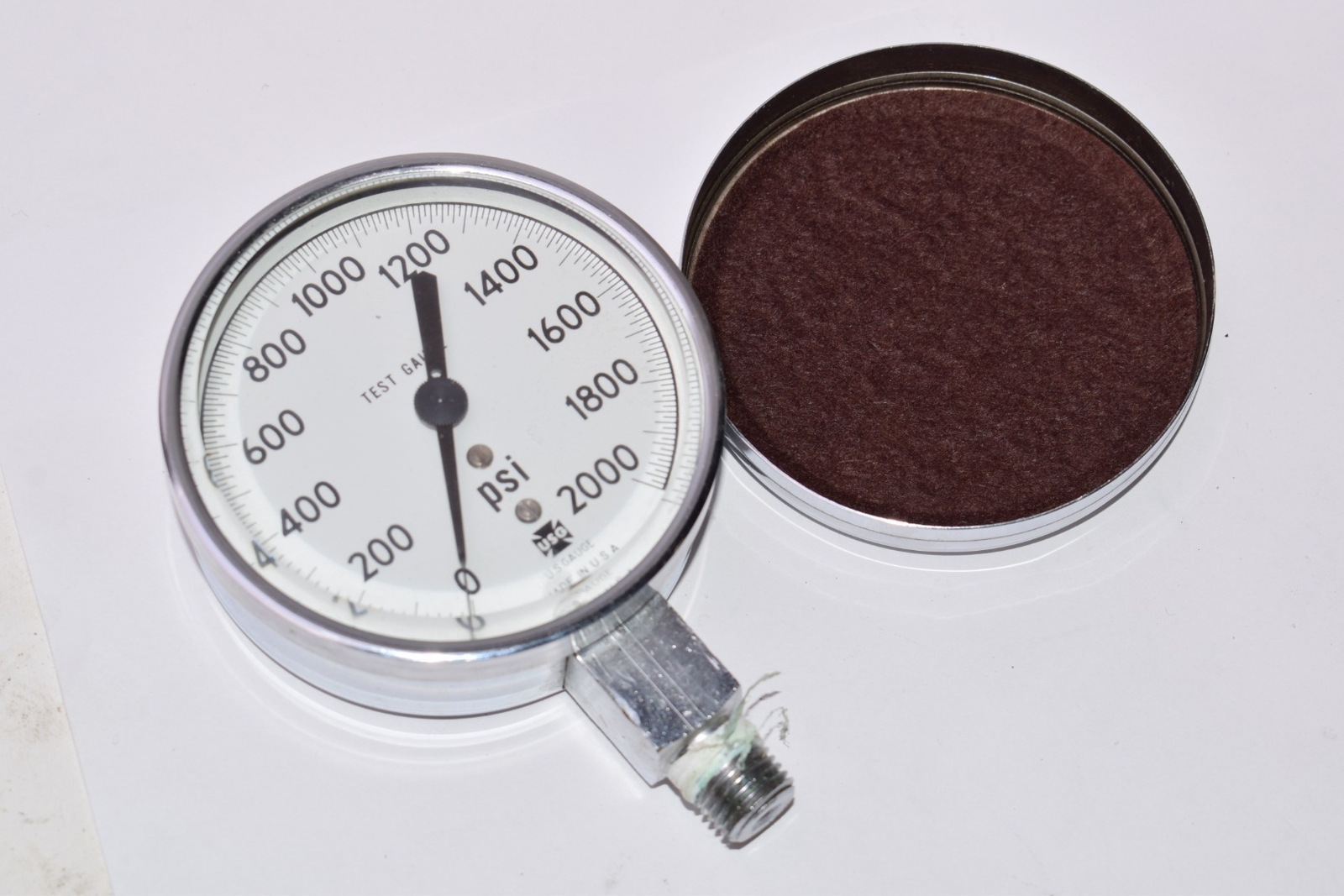 Ashcroft, Pressure Gauge, 43611, 0600 PSI, 23/4'' Face, Brass Tube