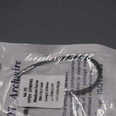20 Molle A Spirale Aperte Ortodontiche NiTi 0.012"x180mm – Forza Media