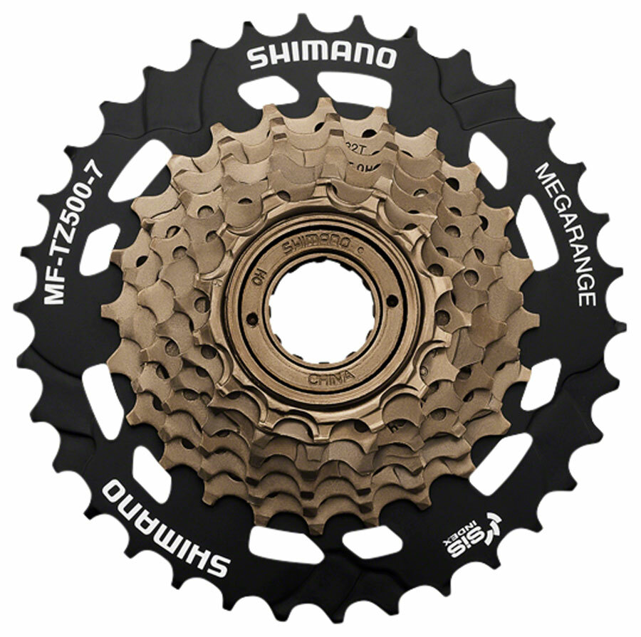 Shimano Tourney TZ500 7-Speed  Freewheel w/ MEGA RANGE / 14-34T / Screw-On