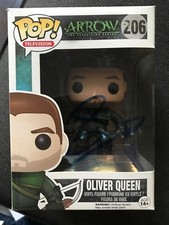 Funko Pop Vinyl CW Arrow Stephen Amell Autographed Signed Action Figure COA H