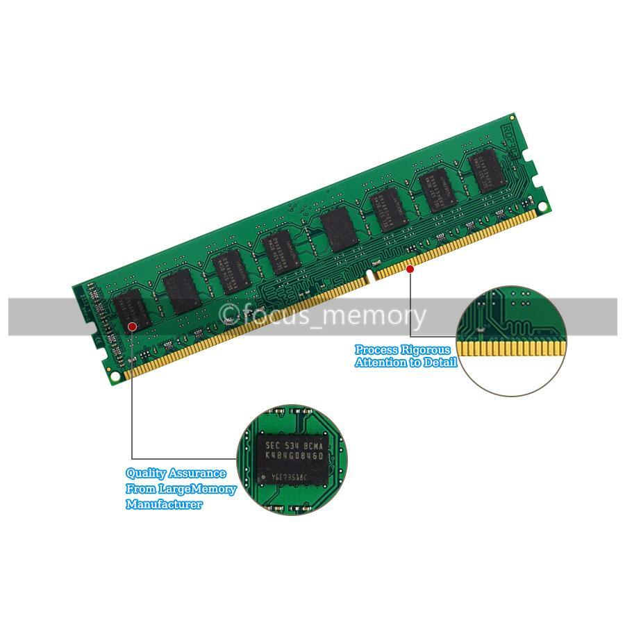 DDR3 8GB & 4GB 1333MHz PC3-10600U Desktop RAM Memory – 240-Pin Non-ECC 1.5V