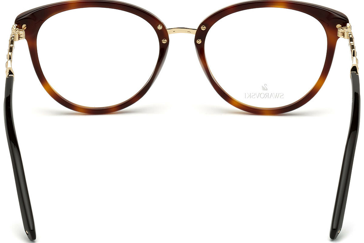 Swarovski SK 5344 052 Tortoise & Gold Plastic Round