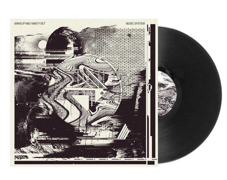 Набор для макияжа и туалетного столика Музыкальная система LP Черная виниловая пластинка НОВАЯ РАСПРОДАНА