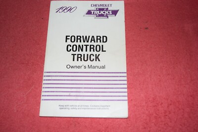 Betriebsanleitung Handbuch Owner's Manual Chevrolet C-Serie Trucks 1990 sehr gut