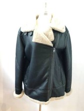 NEW MAXIMILIAN BLACK SHEARLING JACKET SIZE M ...