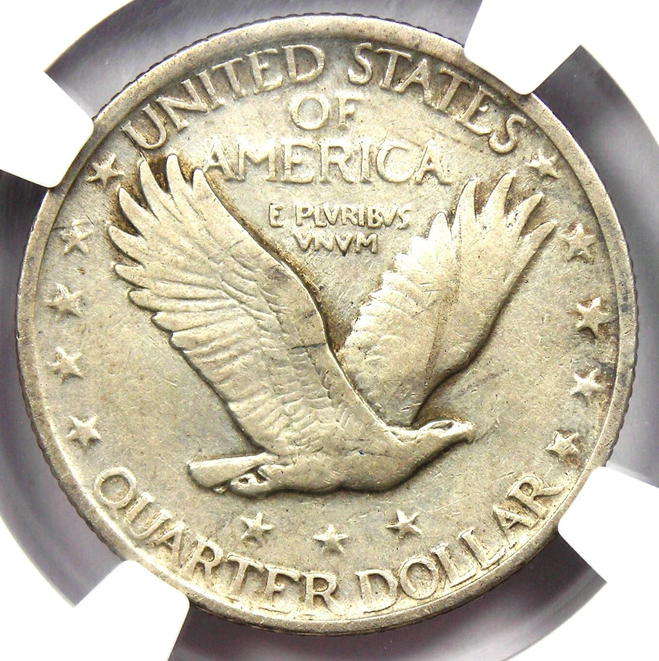 1921 Standing Liberty Quarter 25C Coin - Certified NGC VF35 - Rare Date! - Image 4 of 4
