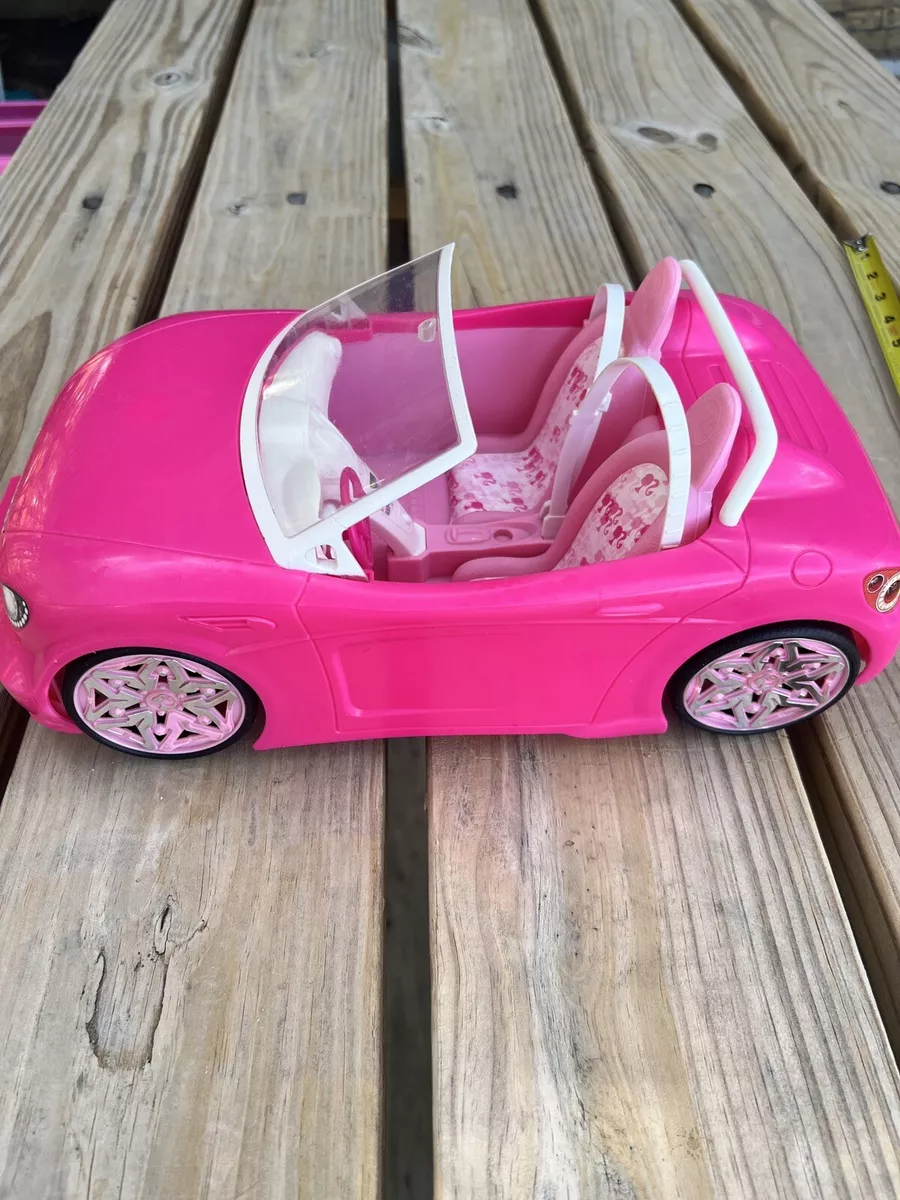 PINK CONVERTIBLE BARBIE CAR VERY GOOD CONDITION WITH ALL STICKERS!