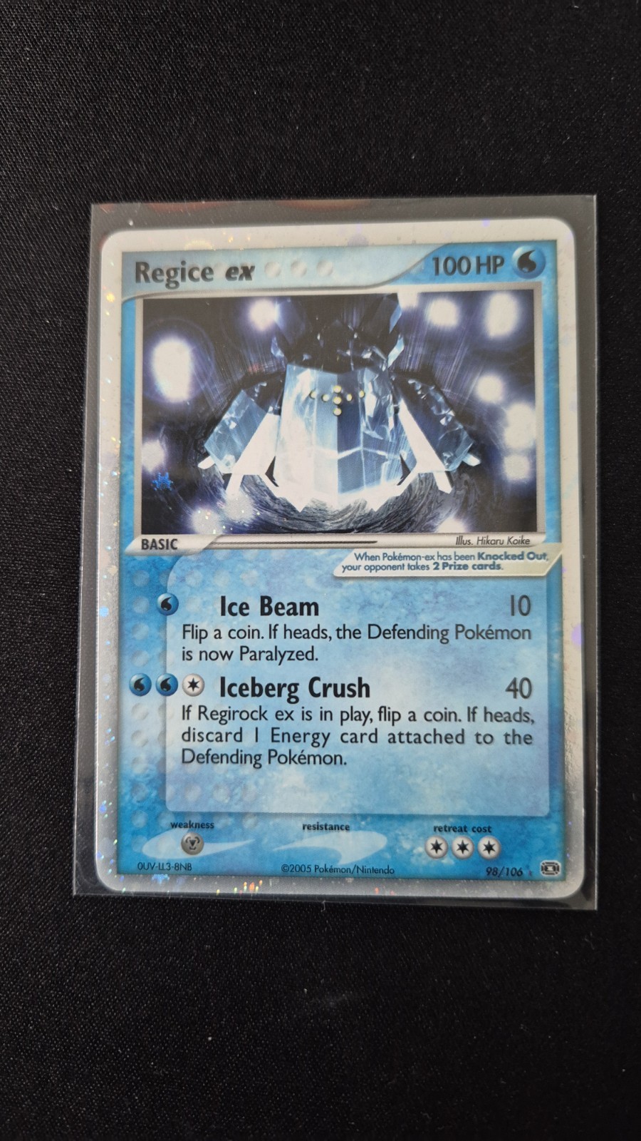 Pokemon Regice ex 98/106 EX Emerald Holo Rare Mint Unplayed