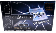 Creative Sound Blaster X-Fi Platinum SB0460P 7.1 PCI Sound Card Complete Set NEW