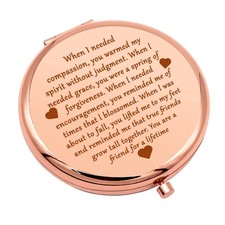 Friend Gift for Women Friendship Compact Makeup Mirror BFF Sister Bestie Present