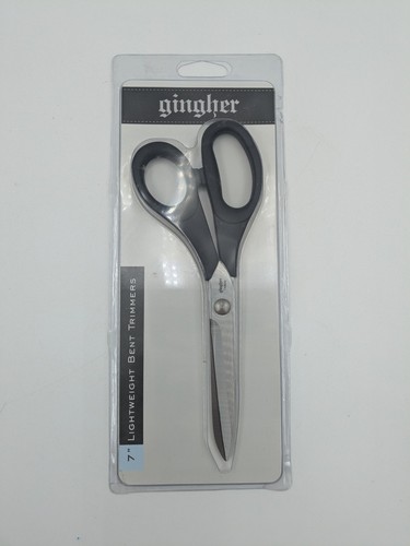 GINGHER 7" Lightweight Bent Trimmers Scissors New in Package - Picture 1 of 4