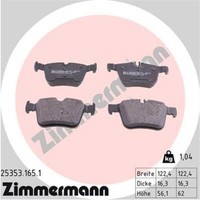 Zimmermann BremsbeläGe Bremsbelegsatz Hinten FüR Mercedes-Benz C-Klasse