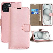 Leather Wallet Case For iPhone 17 16 15 Pro Max 14 13 12 11 Magnetic Flip Cover