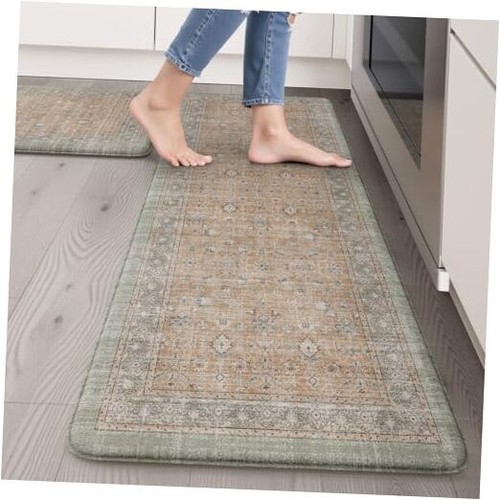 Anti Fatigue Kitchen Mats for Floor,Distressed Kitchen Rugs Sets of