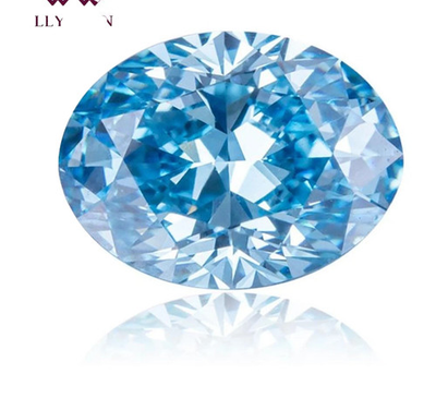 #ad Natural Vivid Blue #x27;D#x27; Color 2.15 Ct VVS1 Unheated Untreated Diamond Oval Cut $349.29