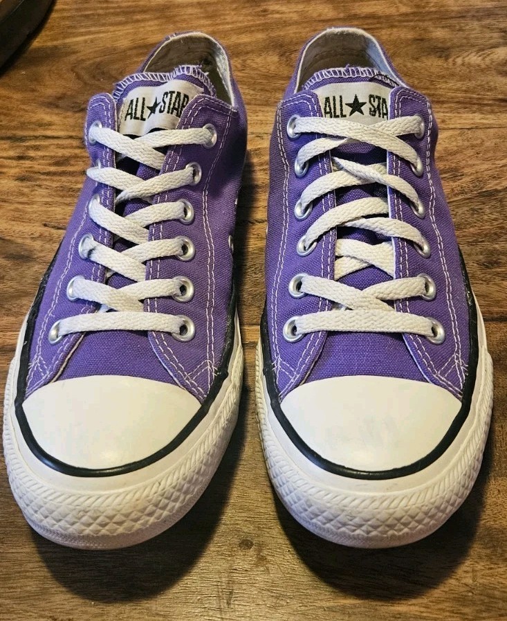 Converse Chuck Taylor All Star Low Top Purple Canvas Sneakers Unisex 6/8 EU39 thumbnail 4