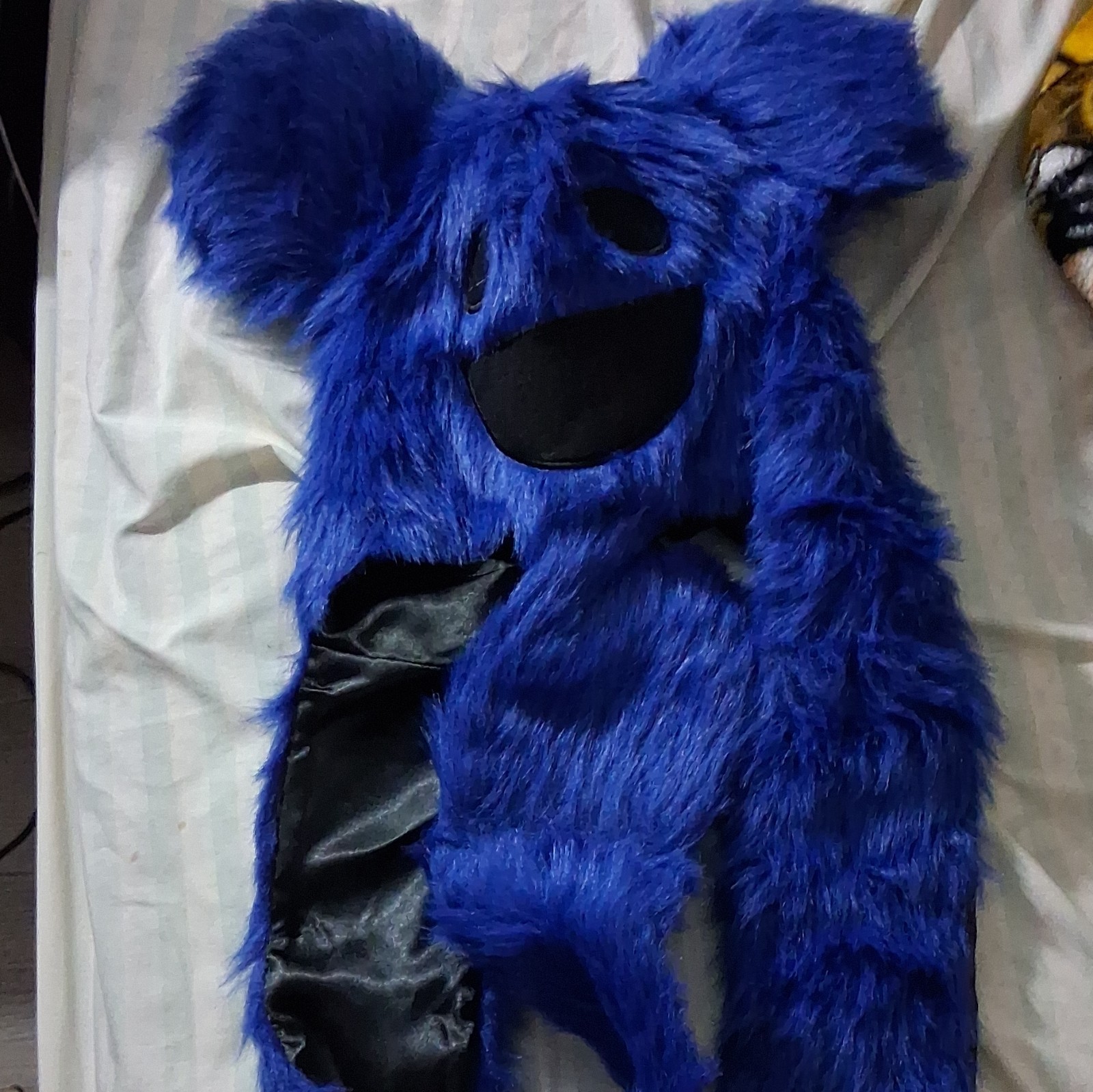 Blue & Black Plush Stuffed Toy