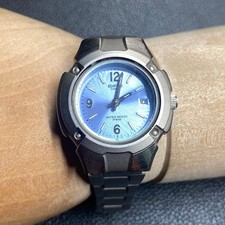 CASIO LMW 100 EDIFICE Edifice ladies analog wristwatch silver