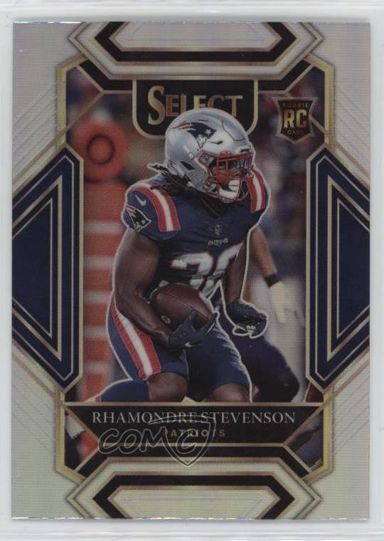 2021 Panini Select Club Level Silver Prizm Rhamondre Stevenson Rookie RC o8g