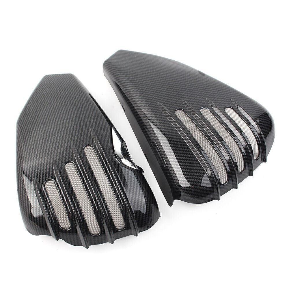 2 X Battery Side Cover Fit For Harley Davidson Sportster 1200 2014-2021 CARBON