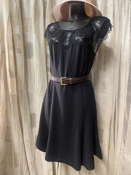 Women Polo Ralph Lauren Dress Black Viscose 36 / S