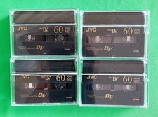 Lot of 4 JVC Mini Digital Video Cassettes DVM 60/90, Used Once, Erased  Rewound