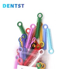 Dental Orthodontic Elastic Ligature Ties Bands for Brackets Braces Colourful