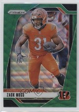 2024 Panini Prizm Green Wave Prizm Zack Moss #56 1jx9