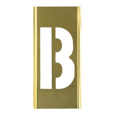 C.H. HANSON  Stencil Sort-1 In. Brass Gothic B 900H18