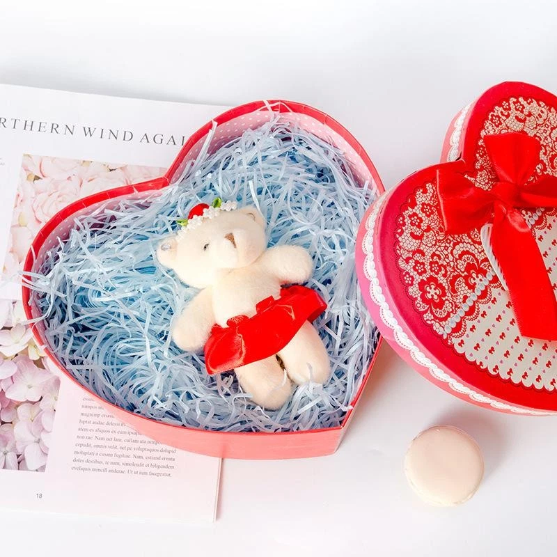 Caja de regalo de papel triturado de rafia colorida de 100 g relleno hágalo usted mismo embalaje decoración Foto 4 de 4